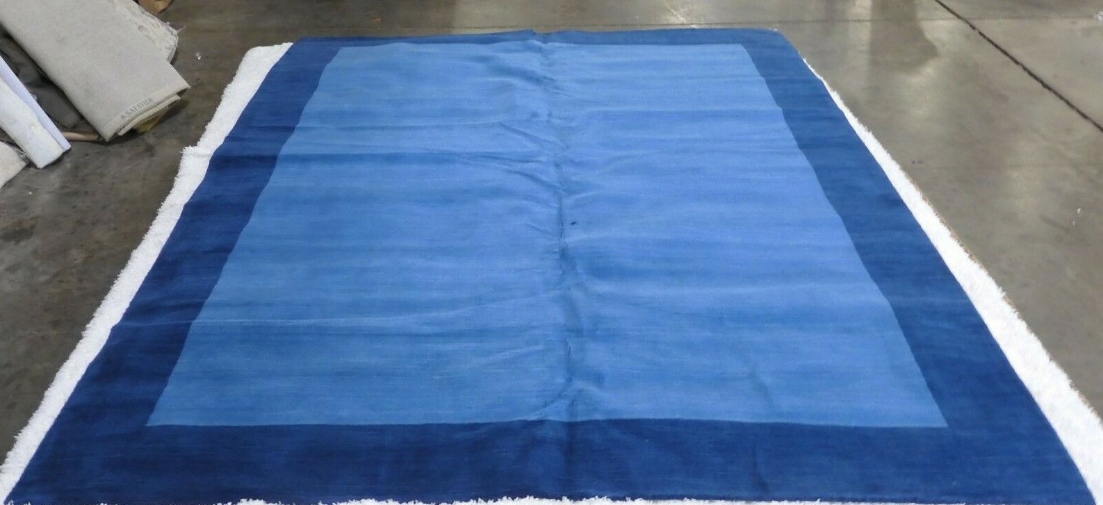 LIGHT BLUE / DARK BLUE 10′ X 14′ Back Stain Rug Less Price 1172607636 HIM580A-10