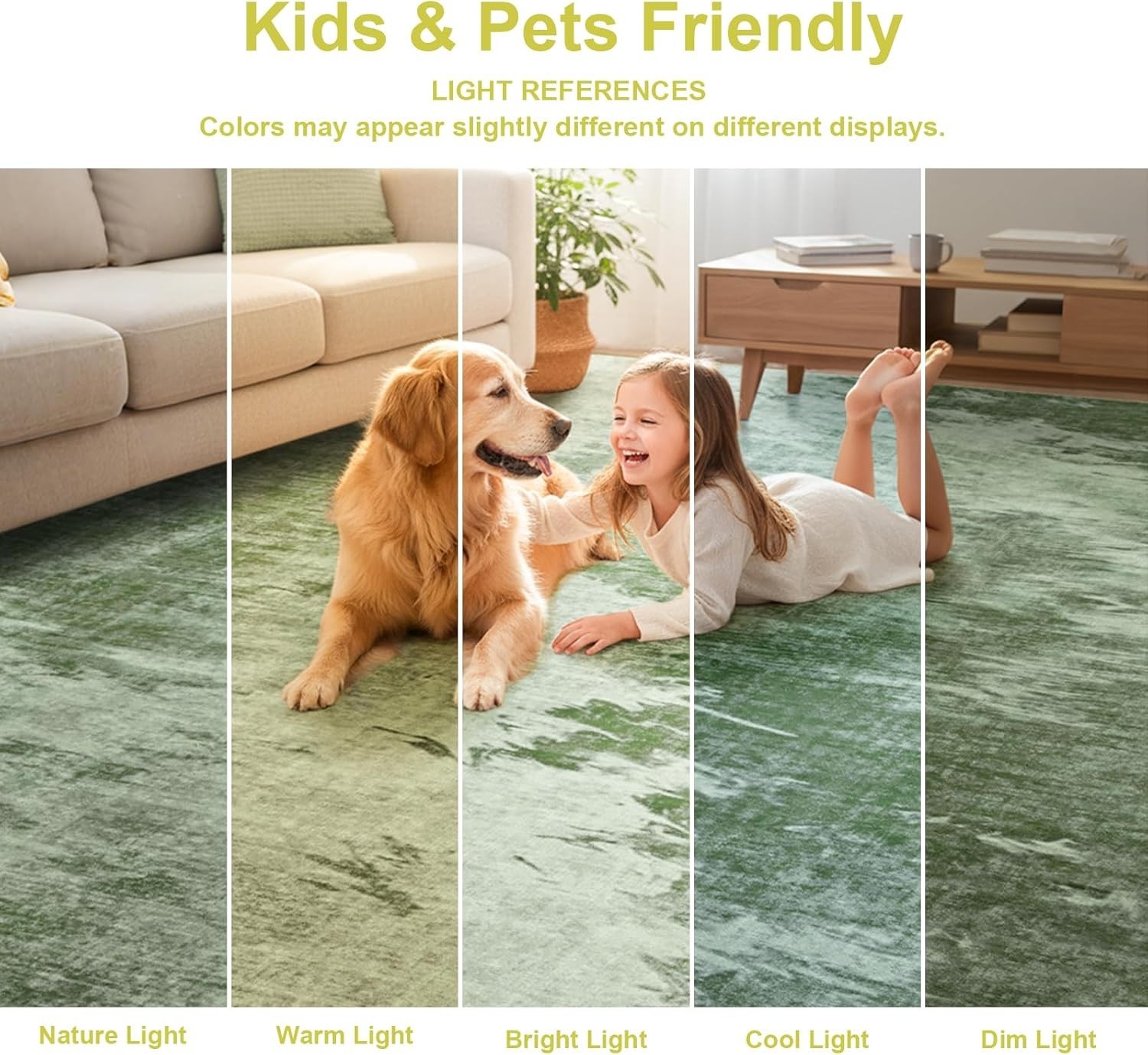 4×6 Area Rugs for Living Room, Washable Abstract Soft Bedroom Rug Non-Slip Lo…