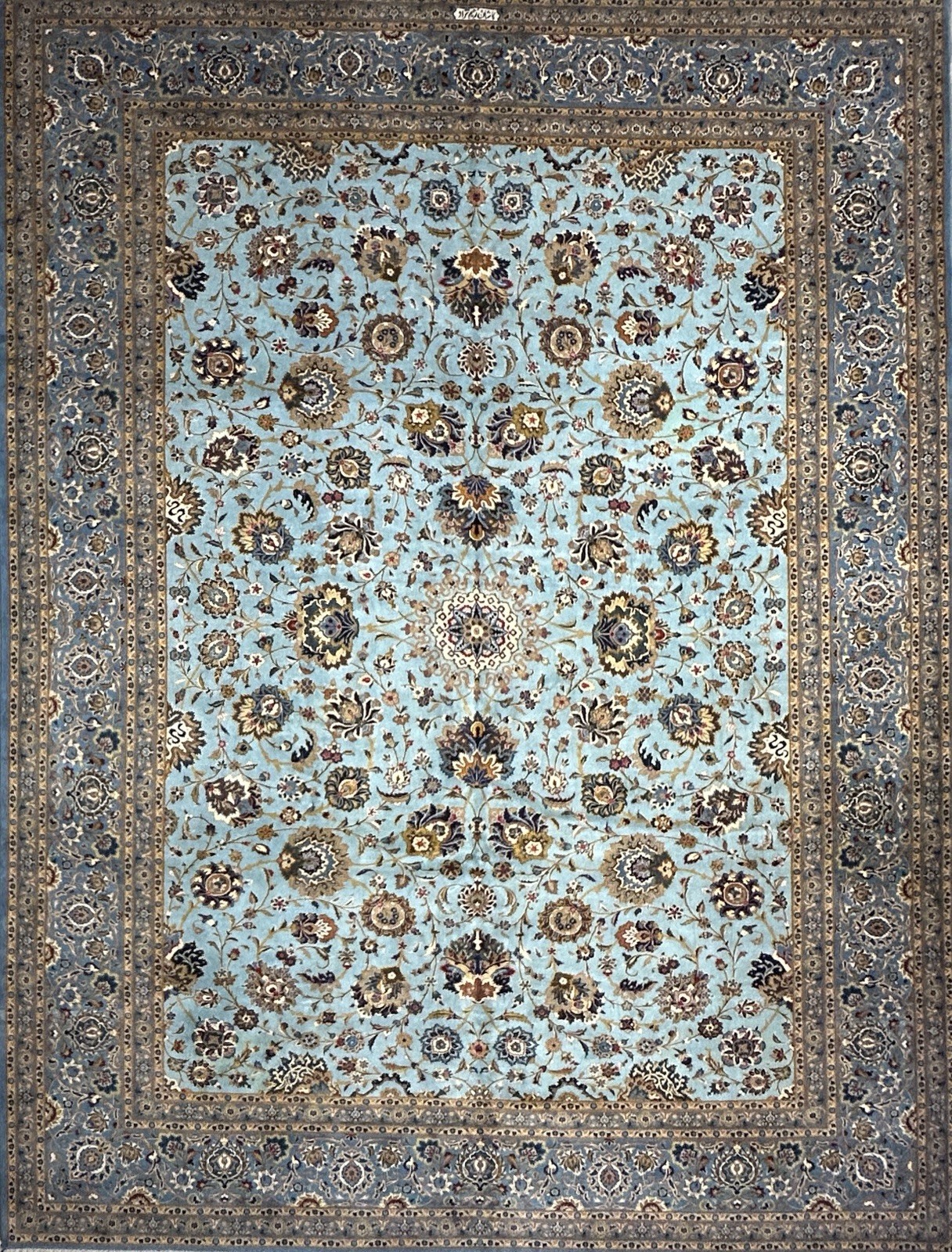 10’8”x14’2” Hand-Knotted Wool Kashane All-over Area Rug – Signed Handmade 10×14