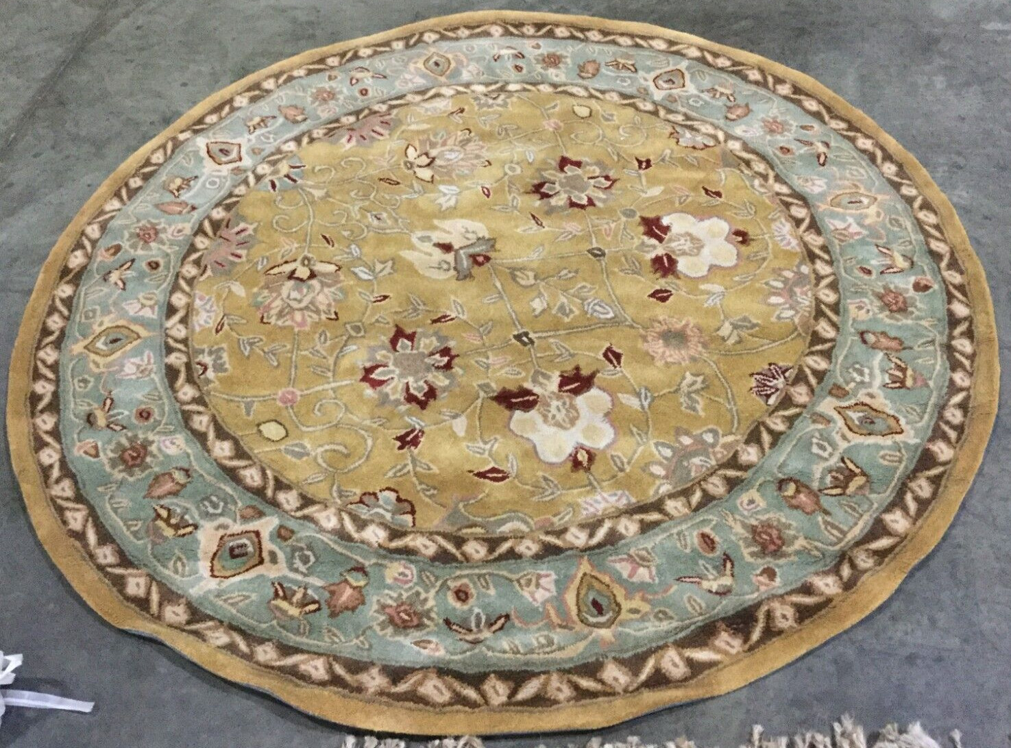 COPPER / MOSS 6′ X 6′ Round Flaw in Rug, Reduced Price 1172661695 TLP712B-6R