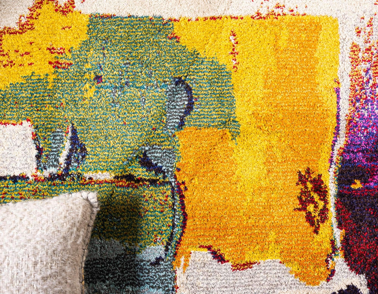 Estrella Collection Bright Colors, Geometric, Abstract, Modern Area Rug (2′ 7…