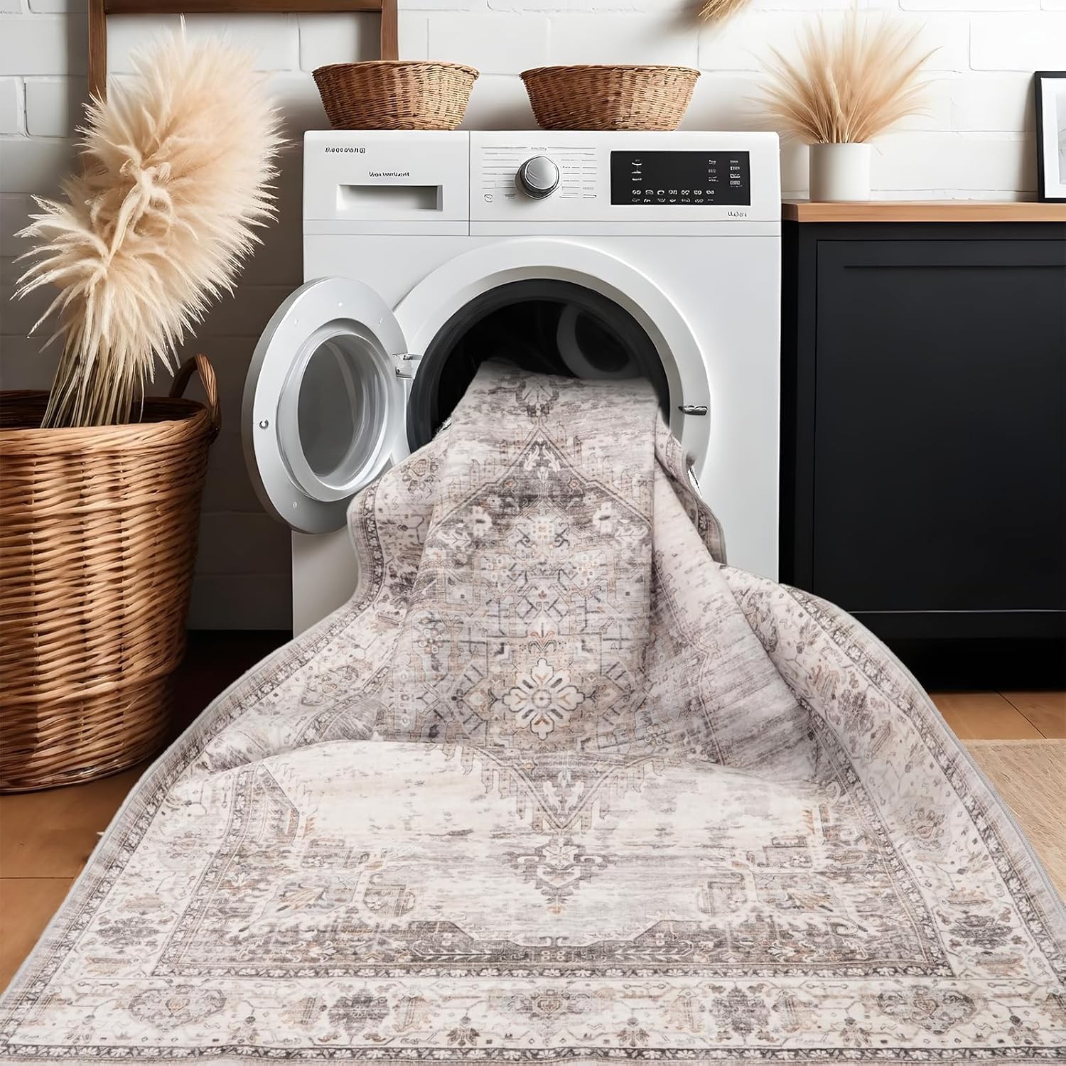 Washable Hallway Runner Rugs 2×6: Soft Ultra Thin Low Pile Carpet Machine Was…