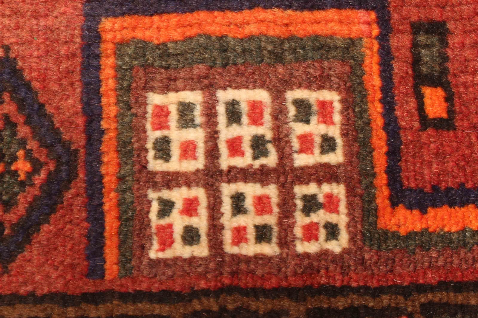 Vintage Hand-Knotted Area Rug 4’0″ x 5’10” Traditional Oriental Wool Carpet