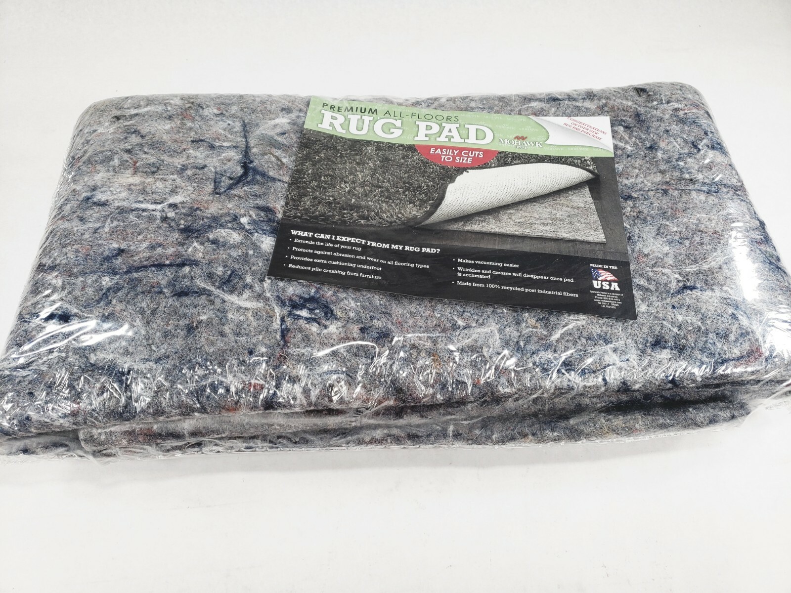 Felt Rug Pad 3/8″ Thick for Area Rug on Hardwood Floors 6′ X 47″ 32 oz Pad