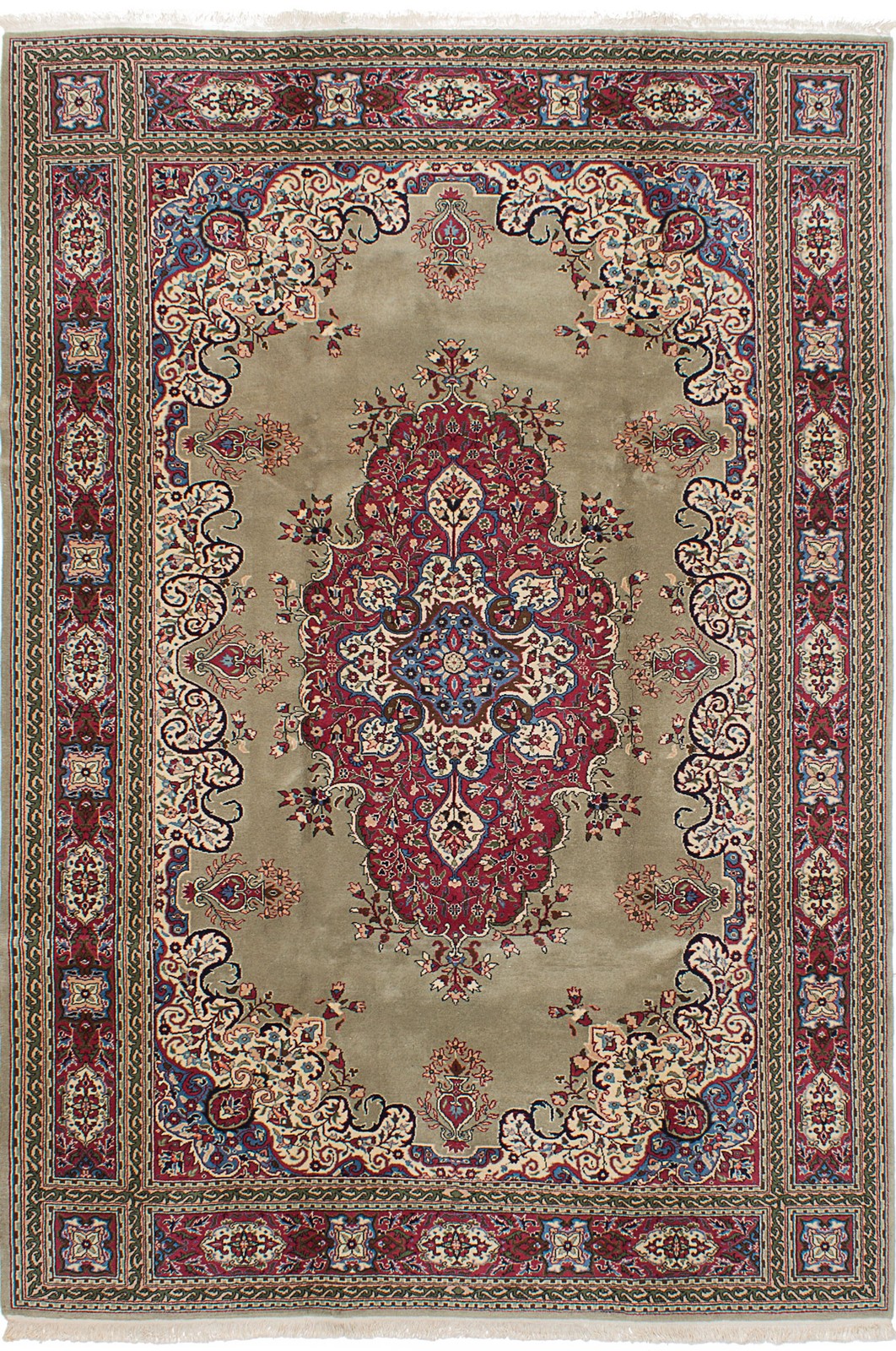 Traditional Vintage Hand-Knotted Area Rug 6’11” x 10’6″ Oriental Wool Carpet