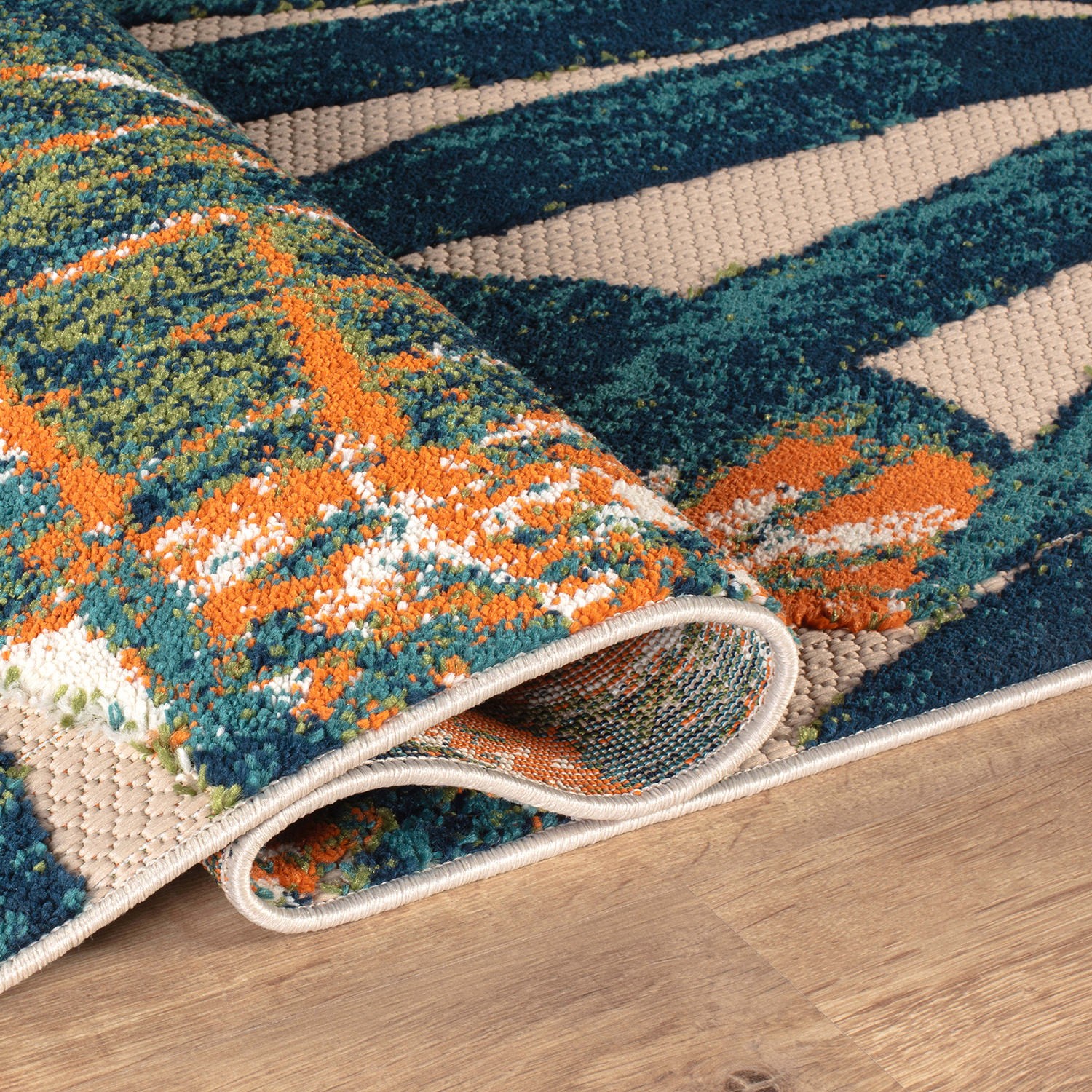 Rugshop Outdoor Rug Floral Leaves Indoor/Outdoor Area Rug Outdoor Patio Rugs