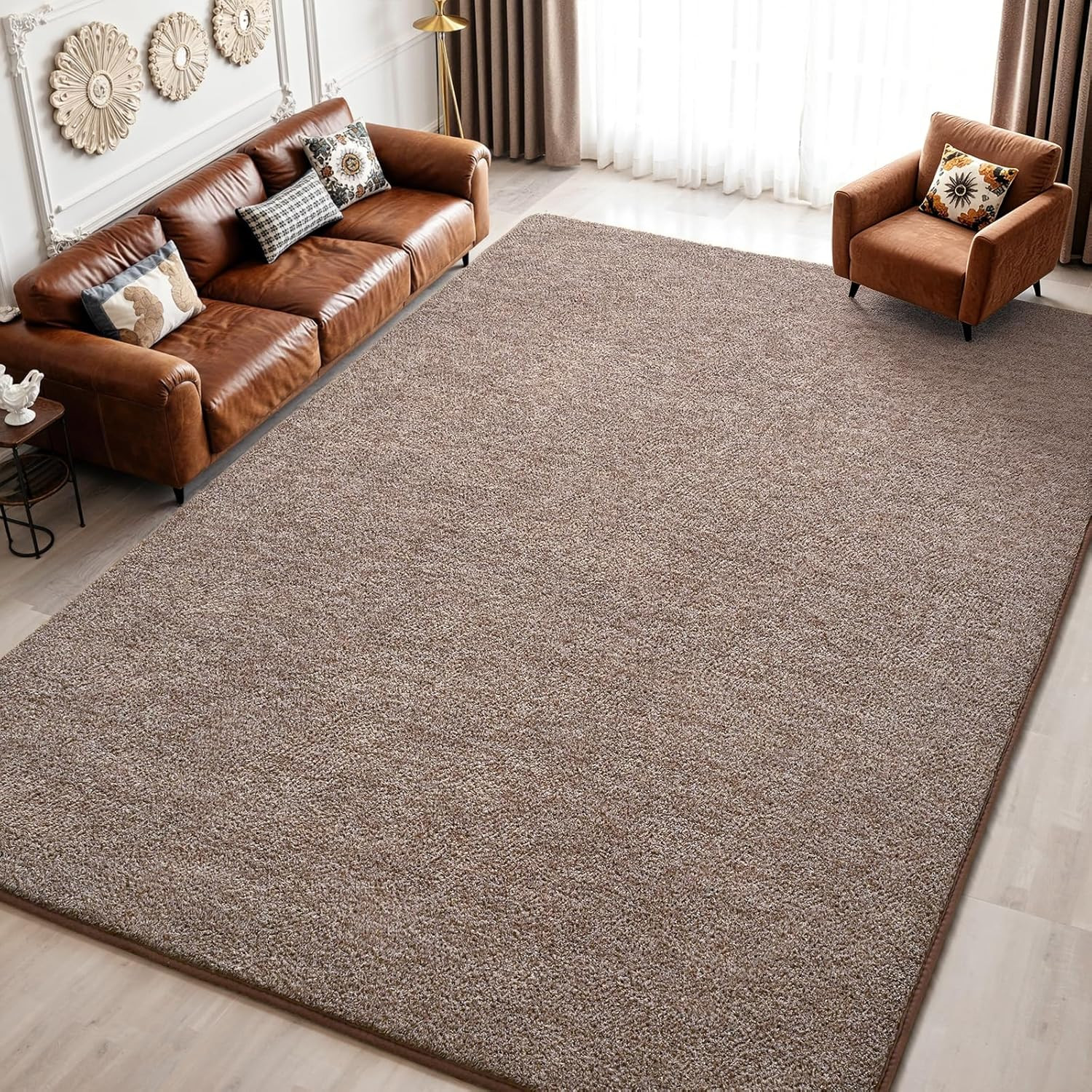 Keeko 4X6 Area Rugs for Living Room, Soft Modern Memory Foam Bedroom Rug Washabl