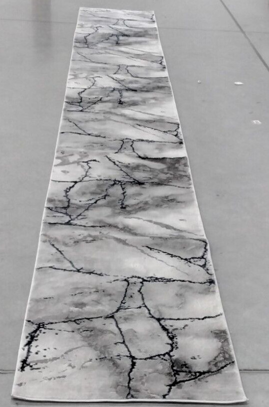 IVORY GREY / BLUE 2′-3″ X 16′ Damaged Rug, Reduced Price 1172725315 CFT877M-216