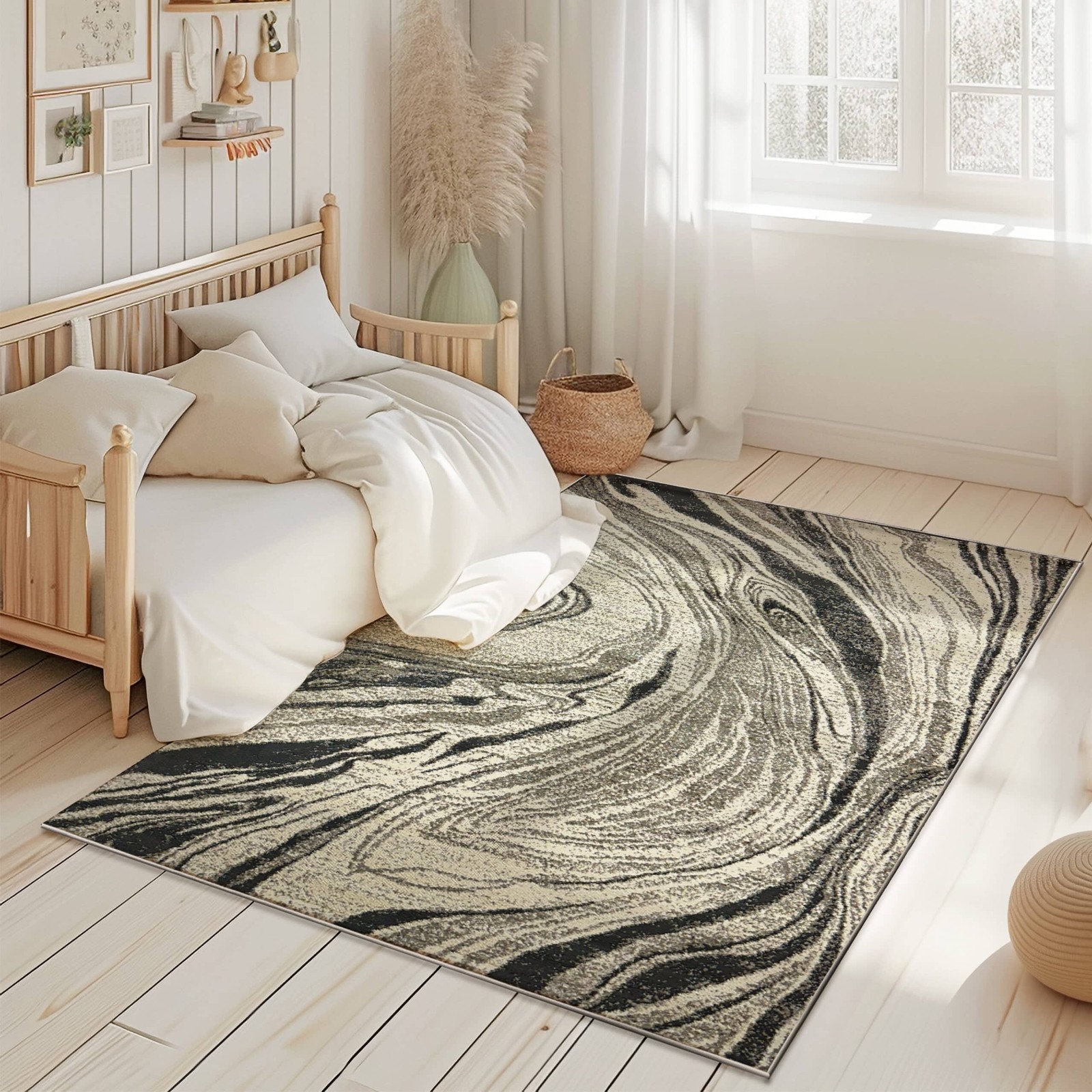 Modern Abstract Contemporary Carpet Area Rug for Living Room