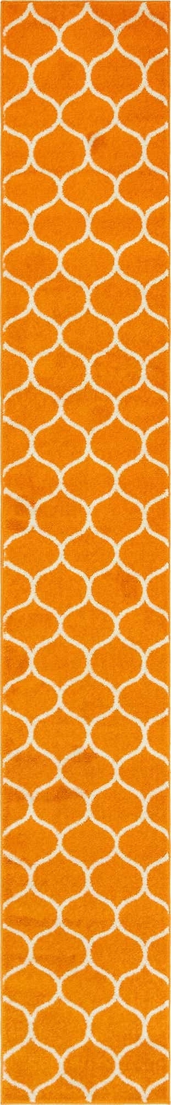 Unique Loom Trellis Frieze Collection Area Rug – Rounded (2′ x 13′ 1″ Runner …