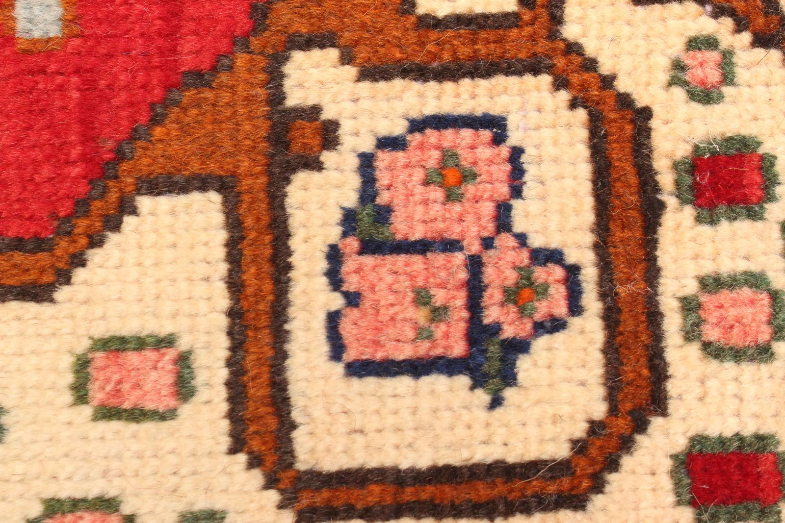 Vintage Traditional Hand-Knotted Area Rug 4’1″ x 6’3″ Oriental Wool Carpet