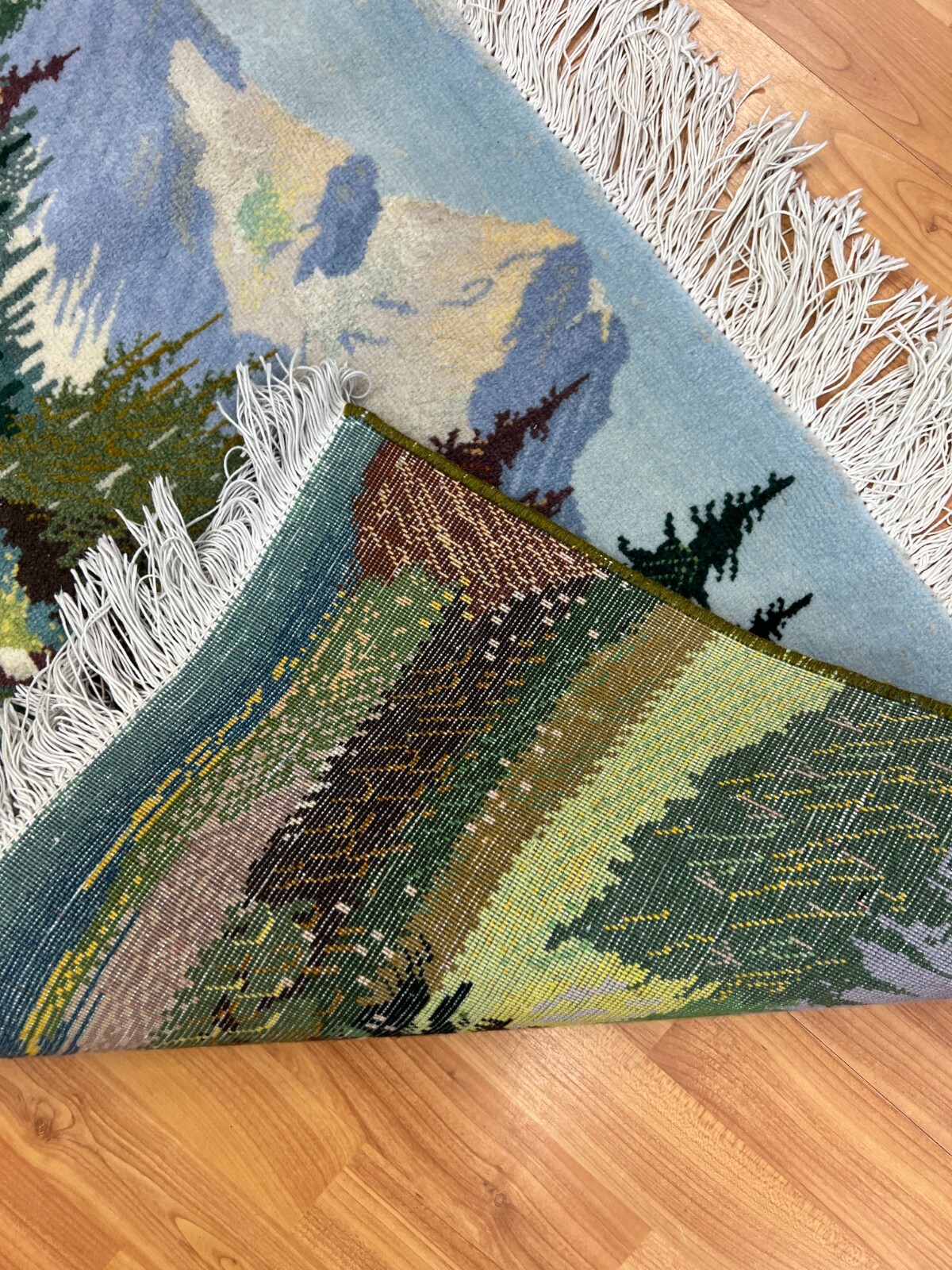 1’9″ x 3’4″ New Turkish Jungle Design Oriental Rug – Hand Made – Wool & Silk