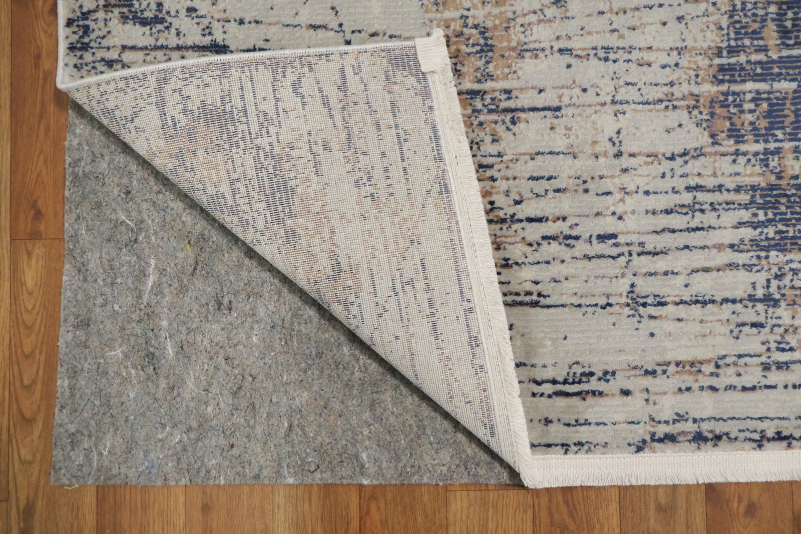 Elegant Modern Rug 5×8 Distressed Grey Blue Beige Soft Neutral Carpet