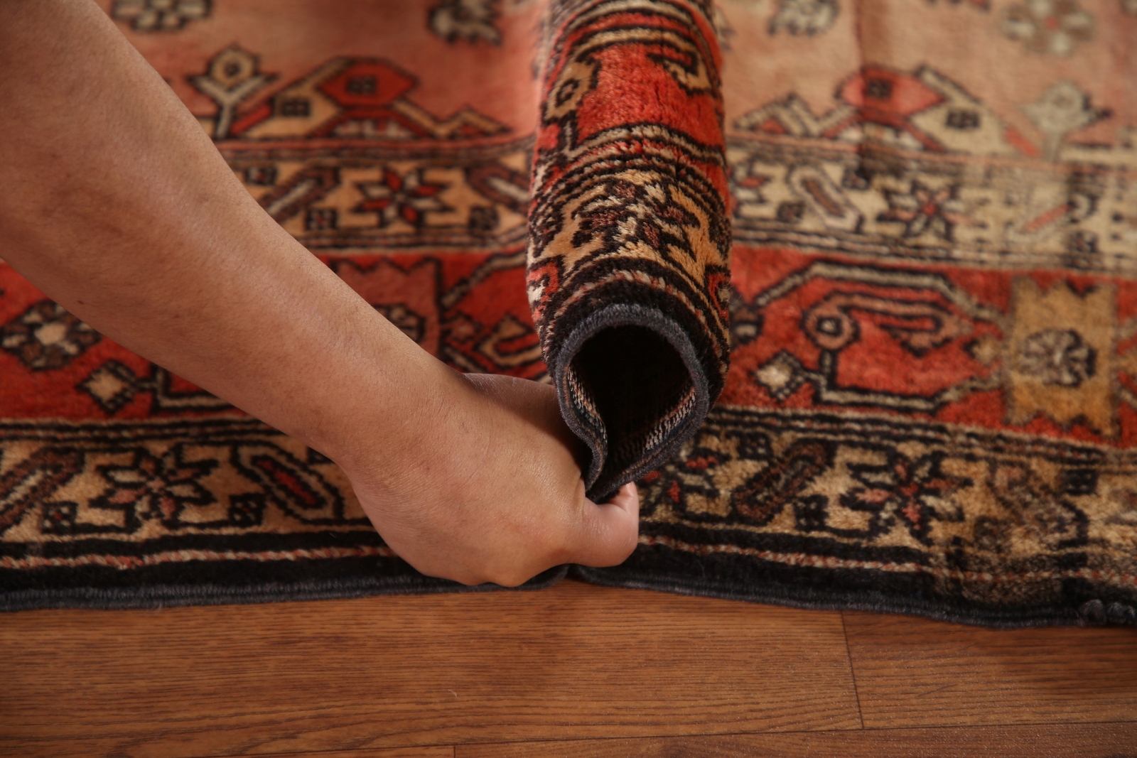 Living Room Area Rug 5×10 ft.Vintage Ardebil oriental Hand-Knotted Wool Carpet