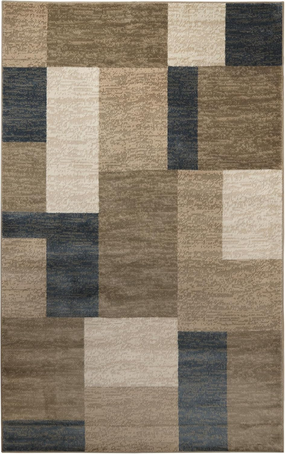 Clifton Indoor Plush Area Rug, Easy Clean, 2’X3′, Grey Brown | Jute Backing Area