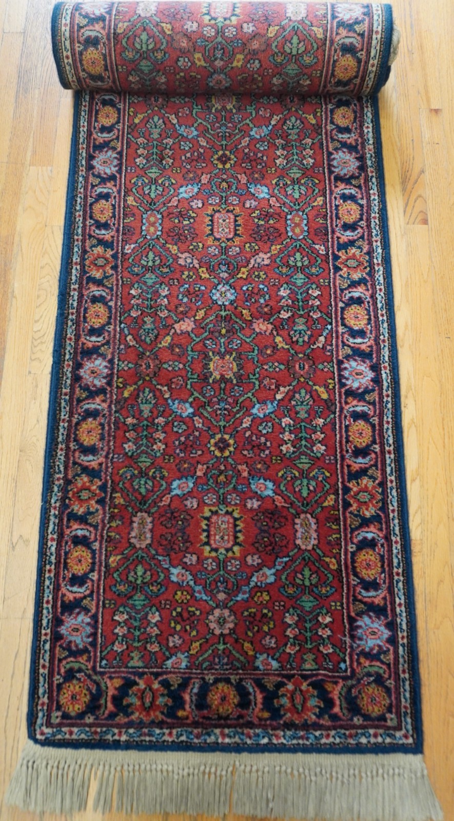 2’6″x12’Authentic Karastan#729 Serapii Wool Rug Original 700 Series Discontinued