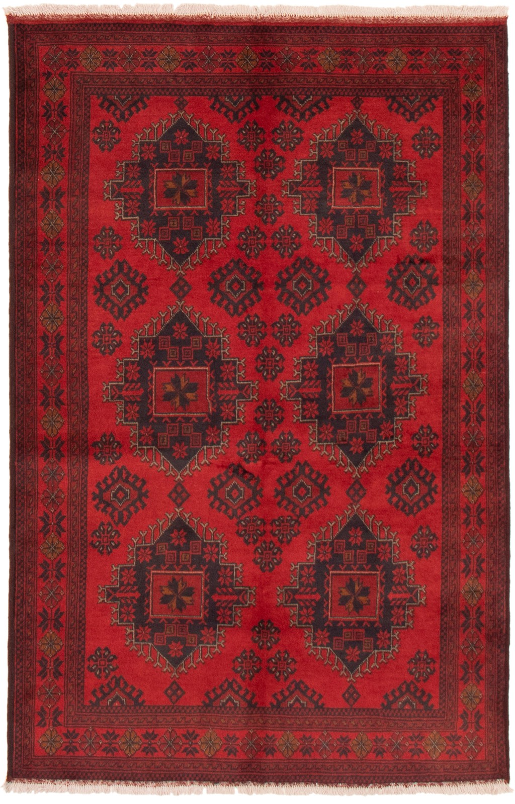 4’2″ x 6’8″ Hand Knotted Area Rug Traditional Oriental Wool Carpet
