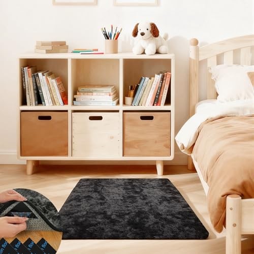 2×3 Rugs for Bedroom, Fluffy Area Rugs for Living Room, Small Fuzzy Shag Soft