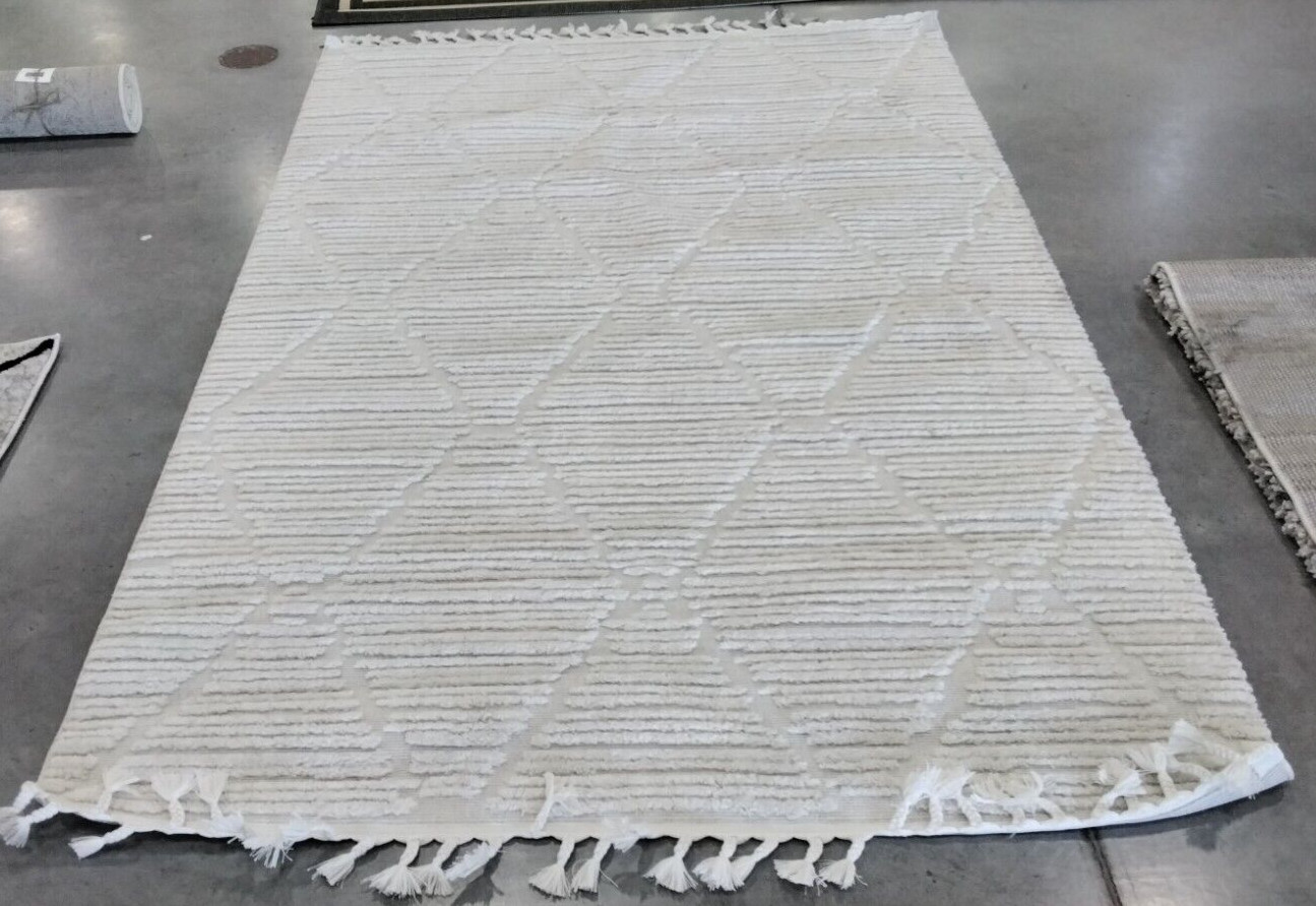 BEIGE 5′-3″ X 7′-6″ Back Stain Rug, Reduced Price 1172738628 MRK517C-5
