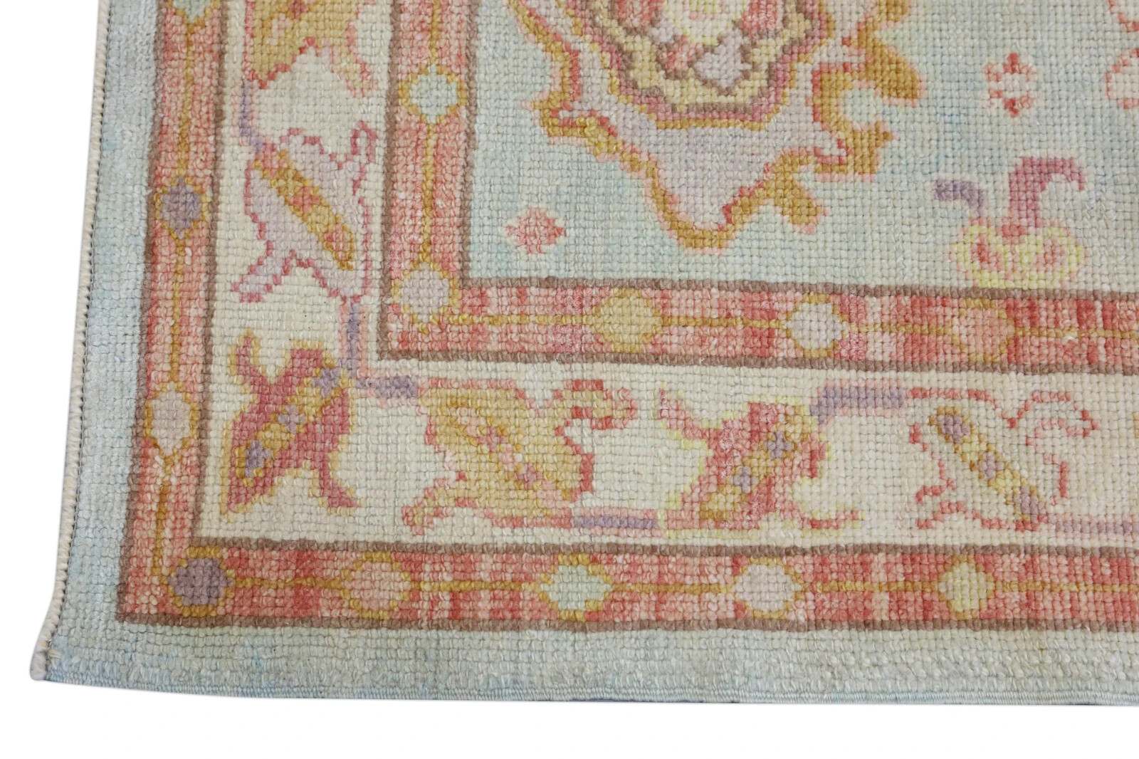 Turkish Oushak Rug Oriental Handmade Rug 2’10″x 4’9″ #4310