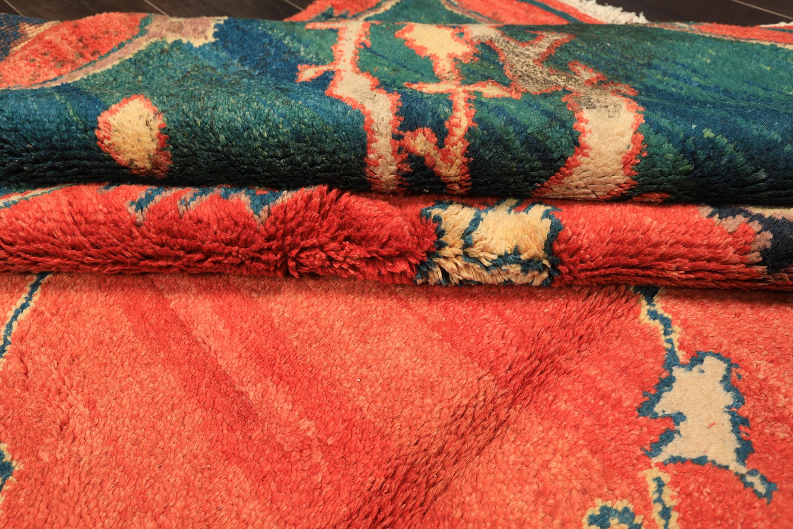 Authentic Turkish Oushak Vegetable dye Area Rug 9’3″x10’11” Hand Knotted Wool