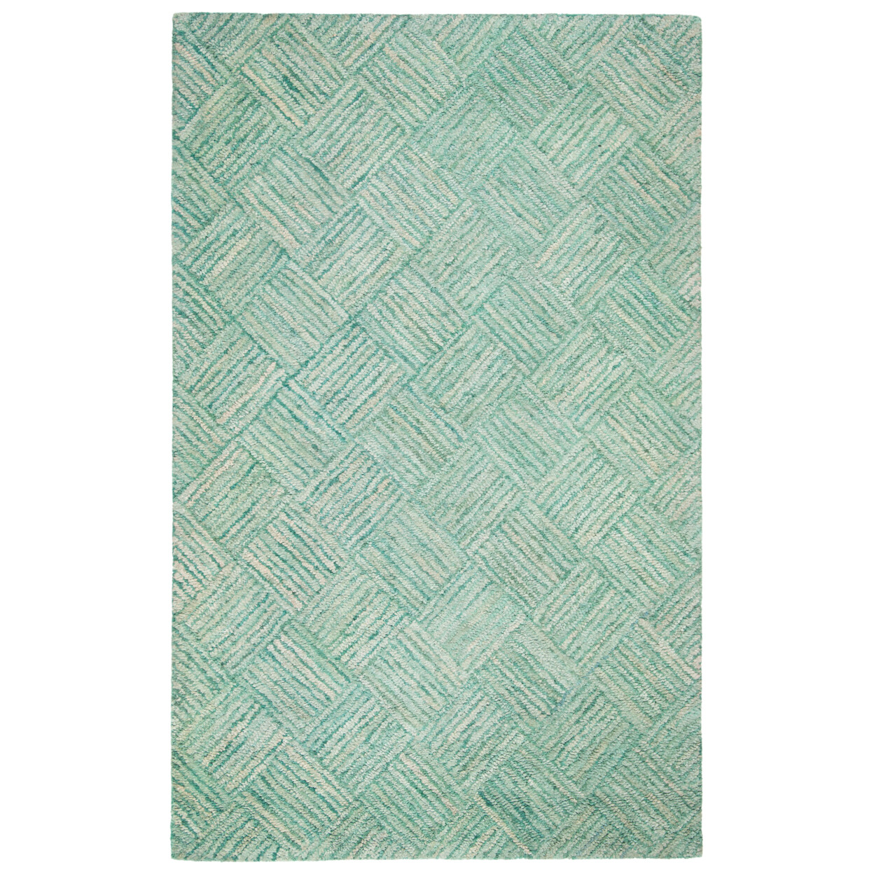 SAFAVIEH Nantucket NAN316A Handmade Green / Multi Rug
