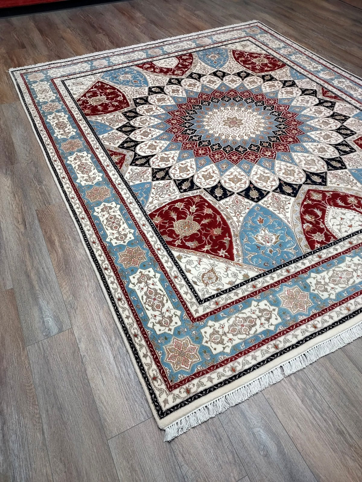 Royal Design Bohemian Turkish Rug,Hand made Silk and wool Turkish Rug 8×10 Ft