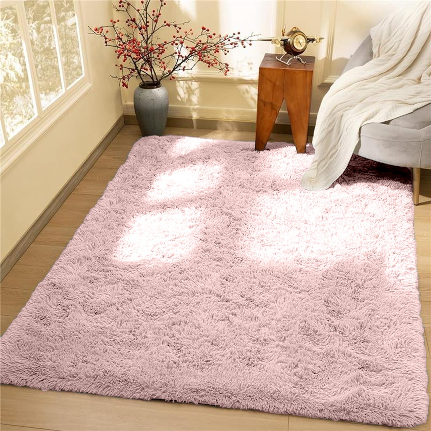 Large Rugs Non Slip Fluffy Shaggy Area Rug Living Room Bedroom Carpet Floor Mat