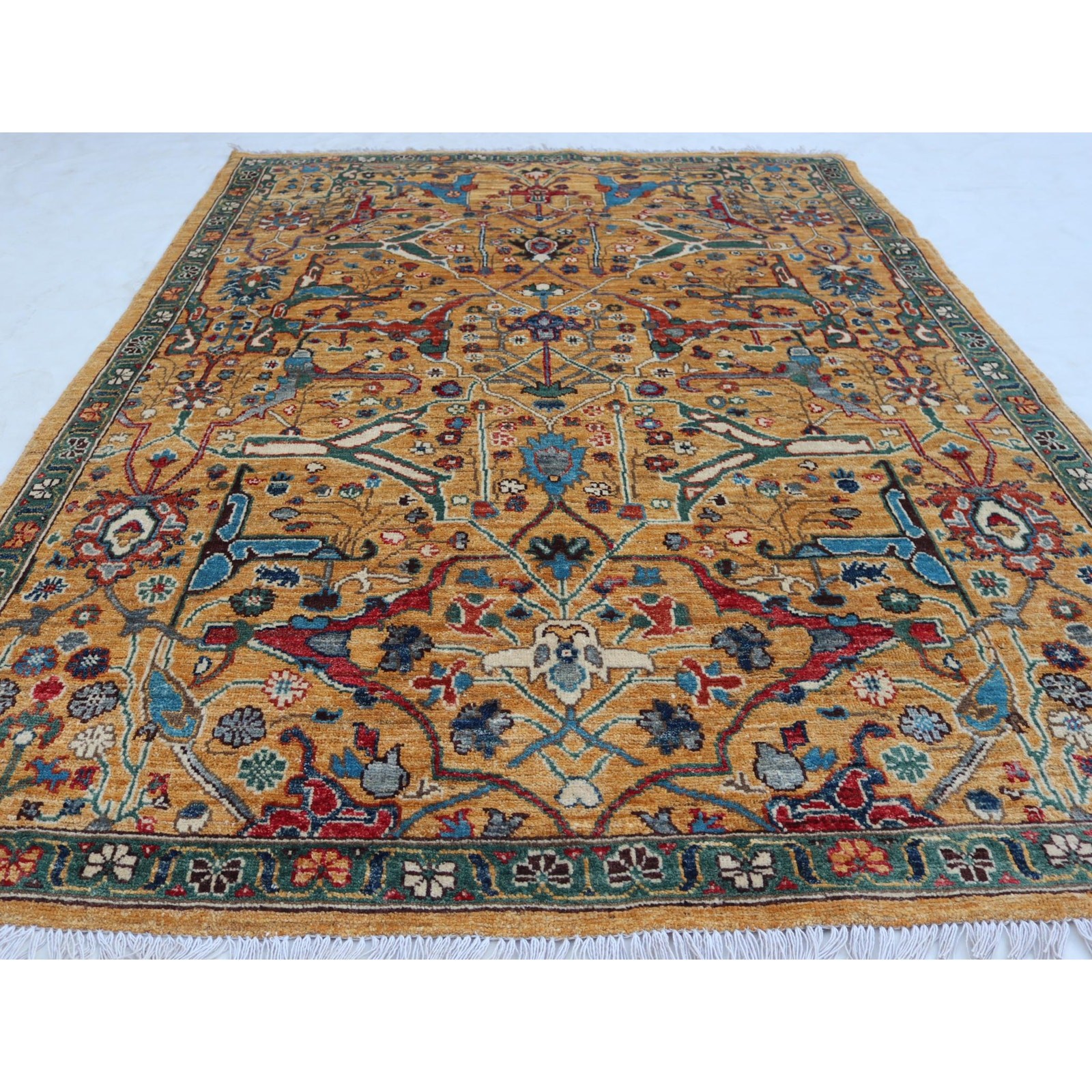 4’10 x 6’7 Ft Afghan Top Quality Switzerland Wool Rug ,Hand-knotted Wool Rug ,