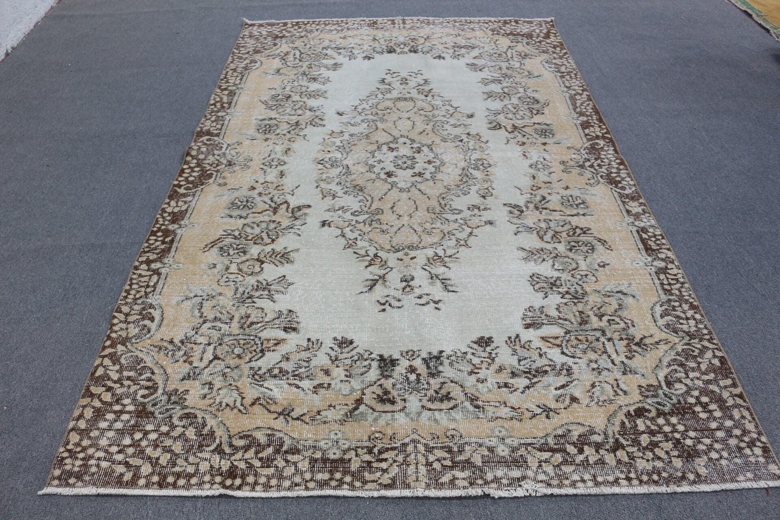 5,6×8,9 ft Rug, Large Turkish Rug, Brown Moroccan Rug
