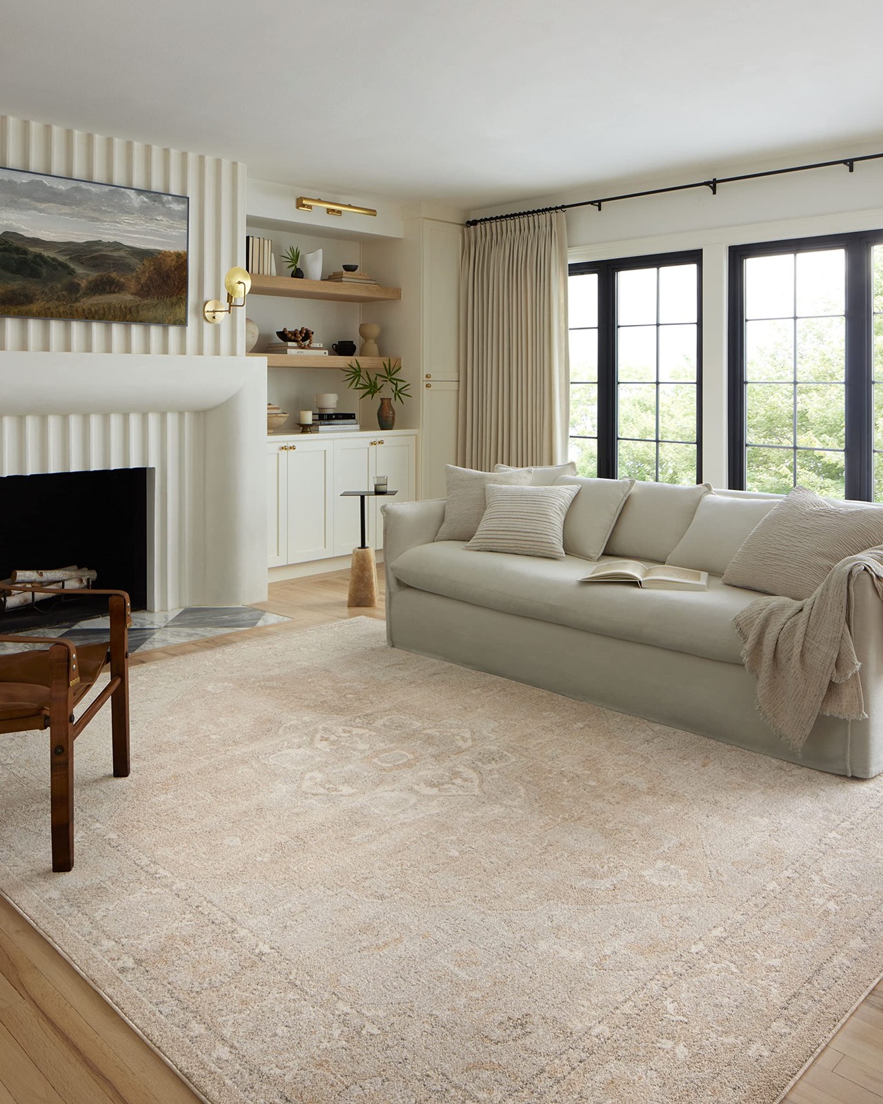 Loloi Odette Collection Odt-05 Beige/Silver 5-3 X 7-9 Area Rug