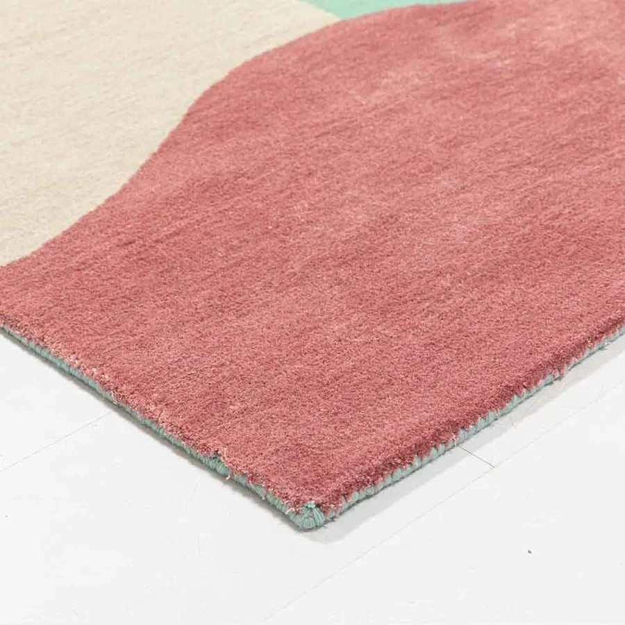 New Design Hand Tufted Woollen and Viscose Rug Color Multi Handmade Carpet Rug