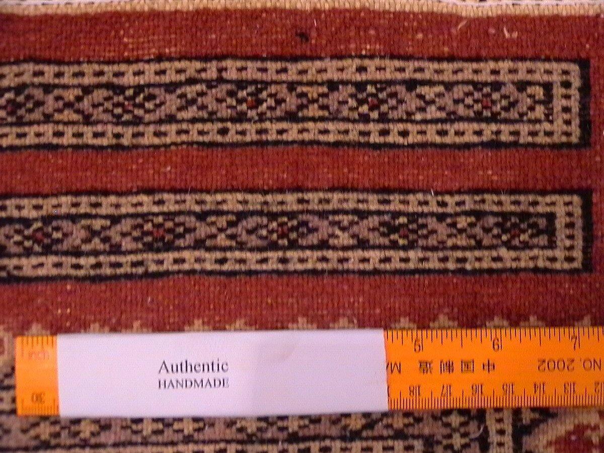 3×4′ Red Wool & Silk Jaldar Bokhara Rug 25408