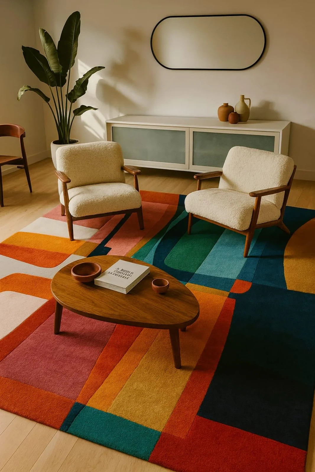 Bring bold color, warmth, and modern design into your home with this Hand-Tufted