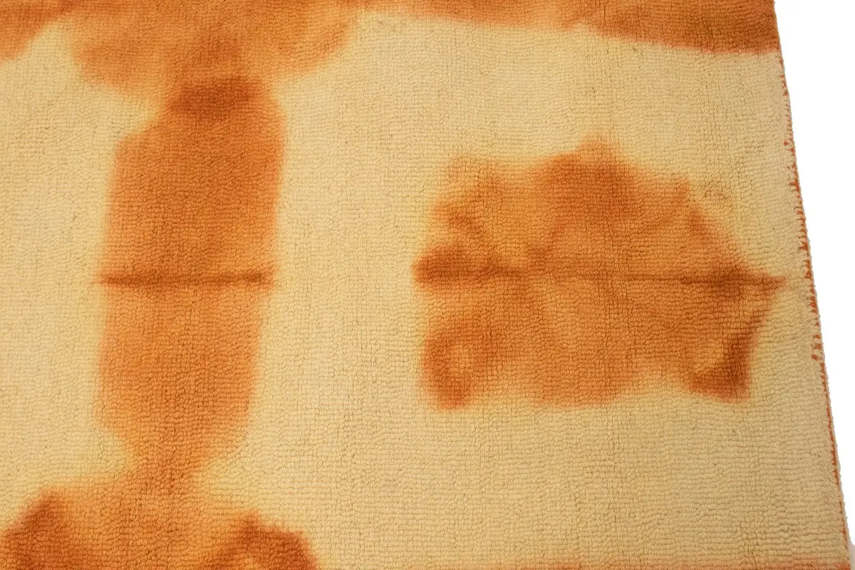 Hand-Tufted Tie-Dye Wool Plush Rug Marigold Modern Floor Room Carpet 5×8 ft