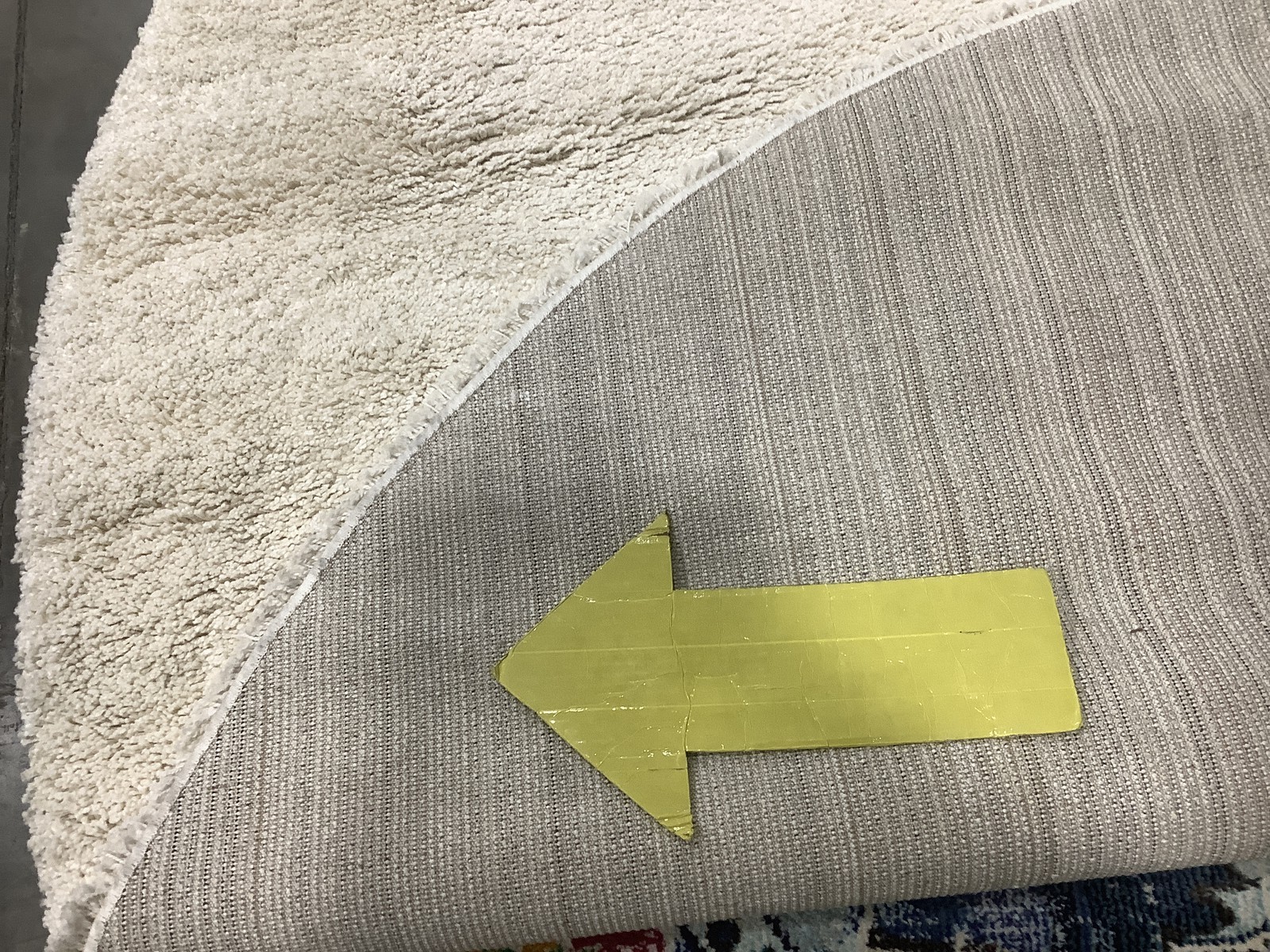 IVORY 9′-0″ x 9′-0″ Stained Rug, Reduced Price 1172685292 SG180-1212-9R