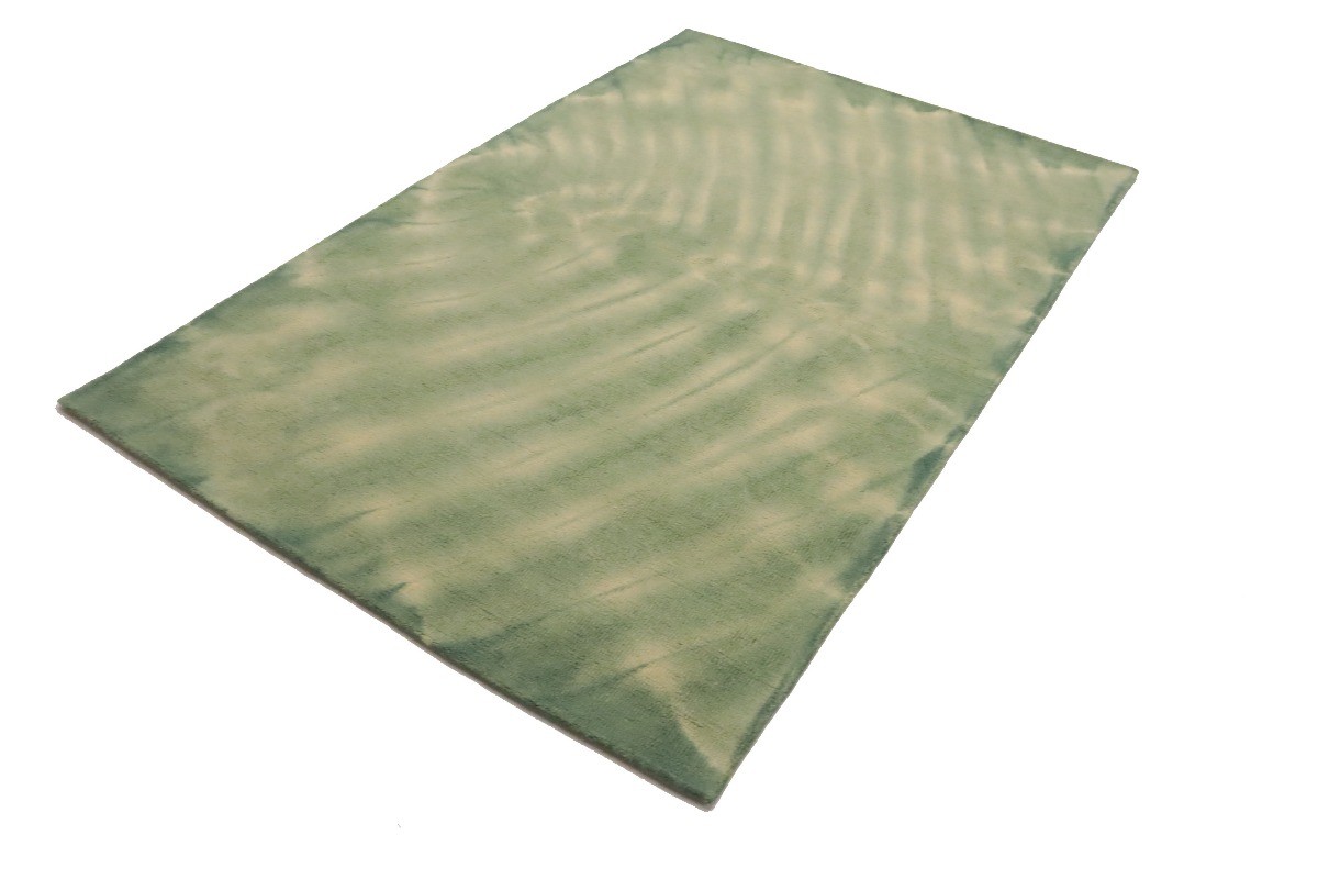 Green Tie-Dye Design Contemporary 5X8 Hand-Tufted Modern Rug Decor Carpet