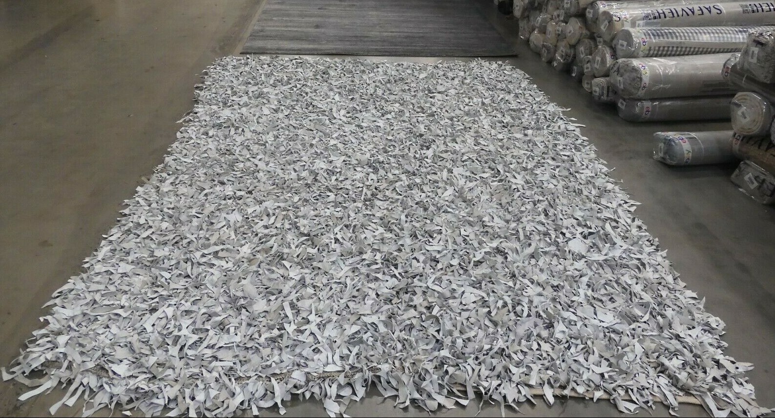 WHITE 8′ X 10′ Missing patches Rug, Reduced Price 1172625140 LSG511C-8