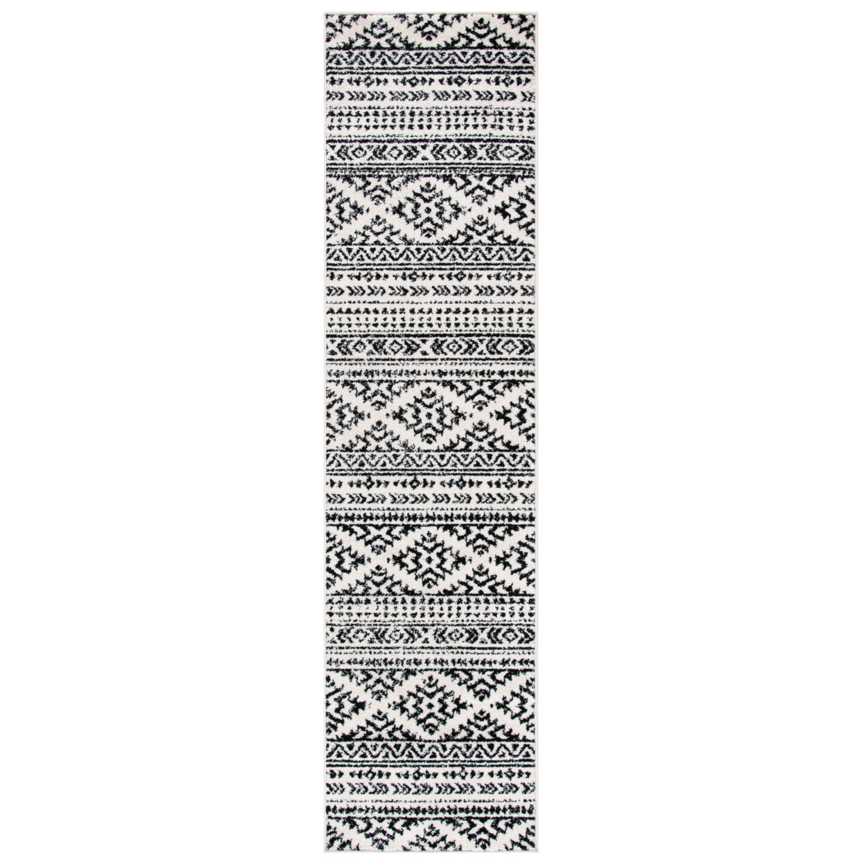 SAFAVIEH Tulum Collection TUL272B Ivory / Black Rug
