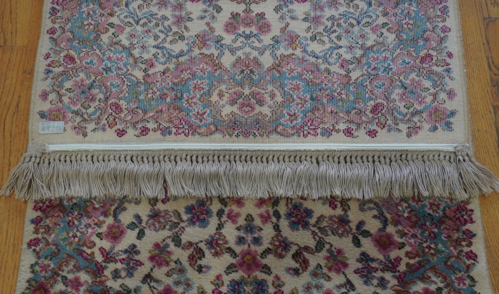 Authentic Karastan Ivory Kirman Wool Runner # 700-788 Rug 2’10” x 15′