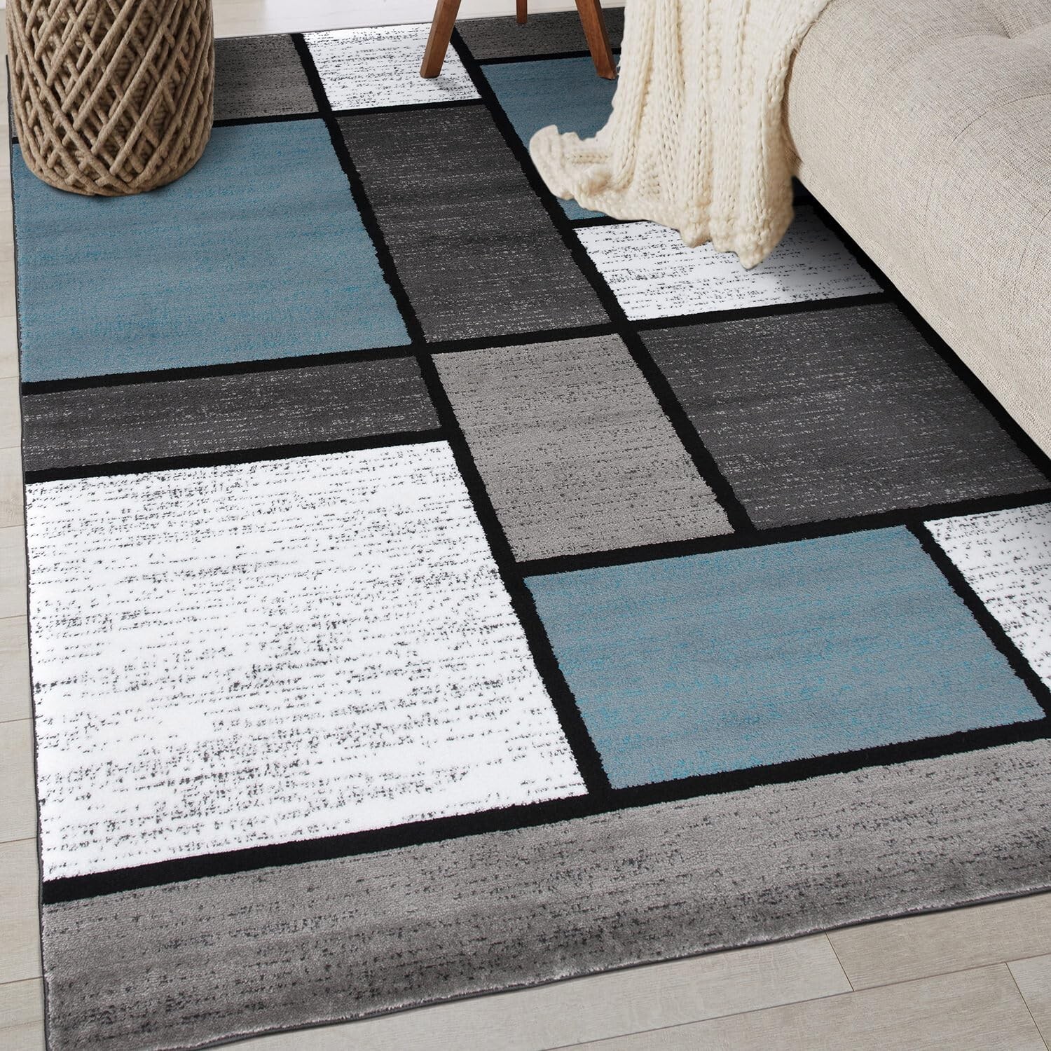 Rugshop Contemporary Modern Boxes for Home Office,Living Room,Bedroom,Kitchen…
