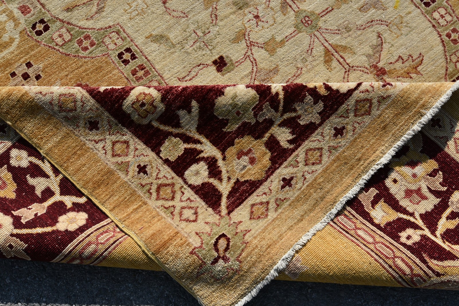 Turkish Rug Oversize Rug 7,8×9,7 ft, Vintage Beige Oriental Wool Rug