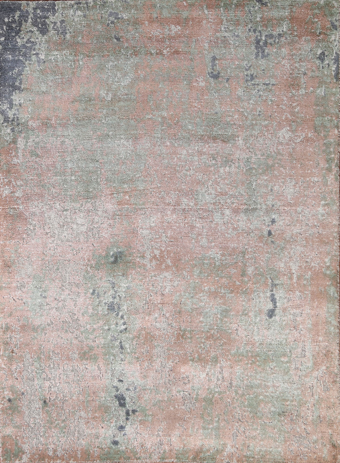 100% Silk Abstract 4×6 Modern Area Rug Hand-knotted Carpet