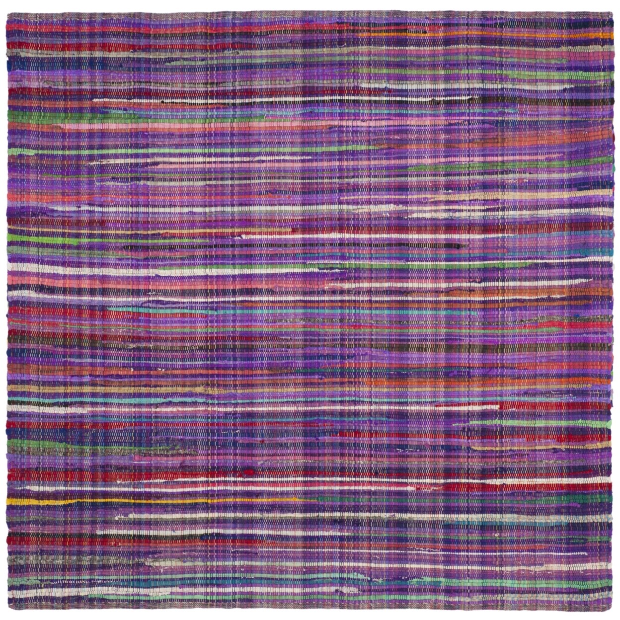 SAFAVIEH Rag Rug RAR240C Handwoven Purple / Multi Rug