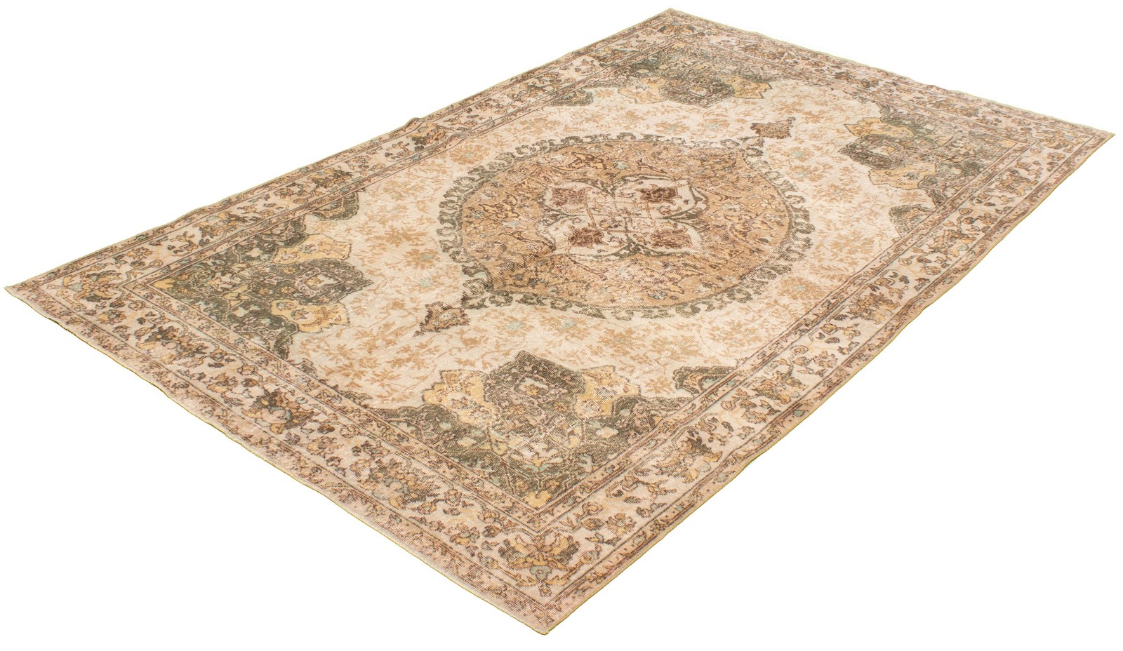 Traditional Vintage Hand-Knotted Area Rug 6’7″ x 10’9″ Oriental Wool Carpet