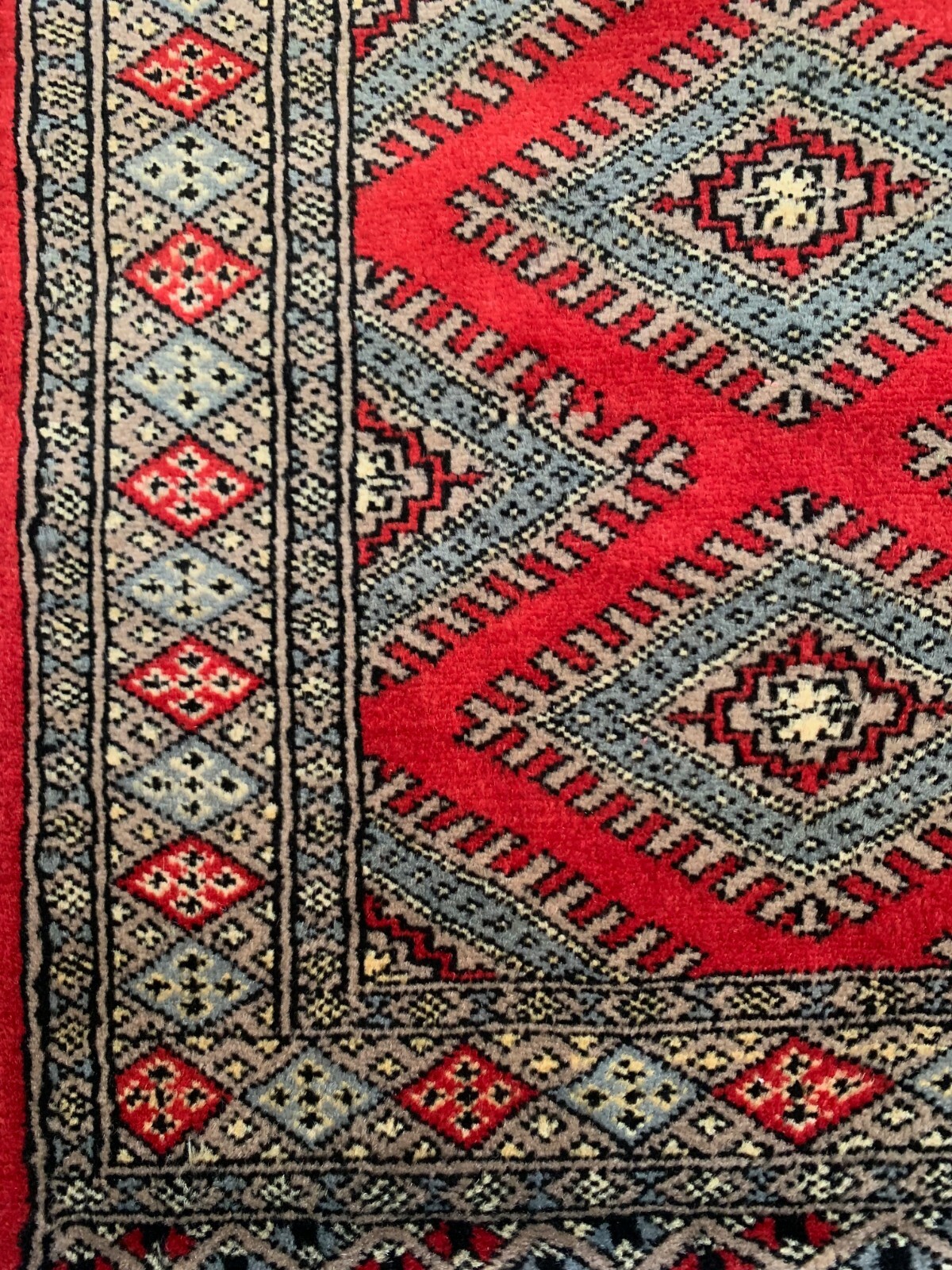 2’11” x 2’1” (ft)-Red Hand Knotted | Jaldar Wool | Area Rug | Stampa Rugs