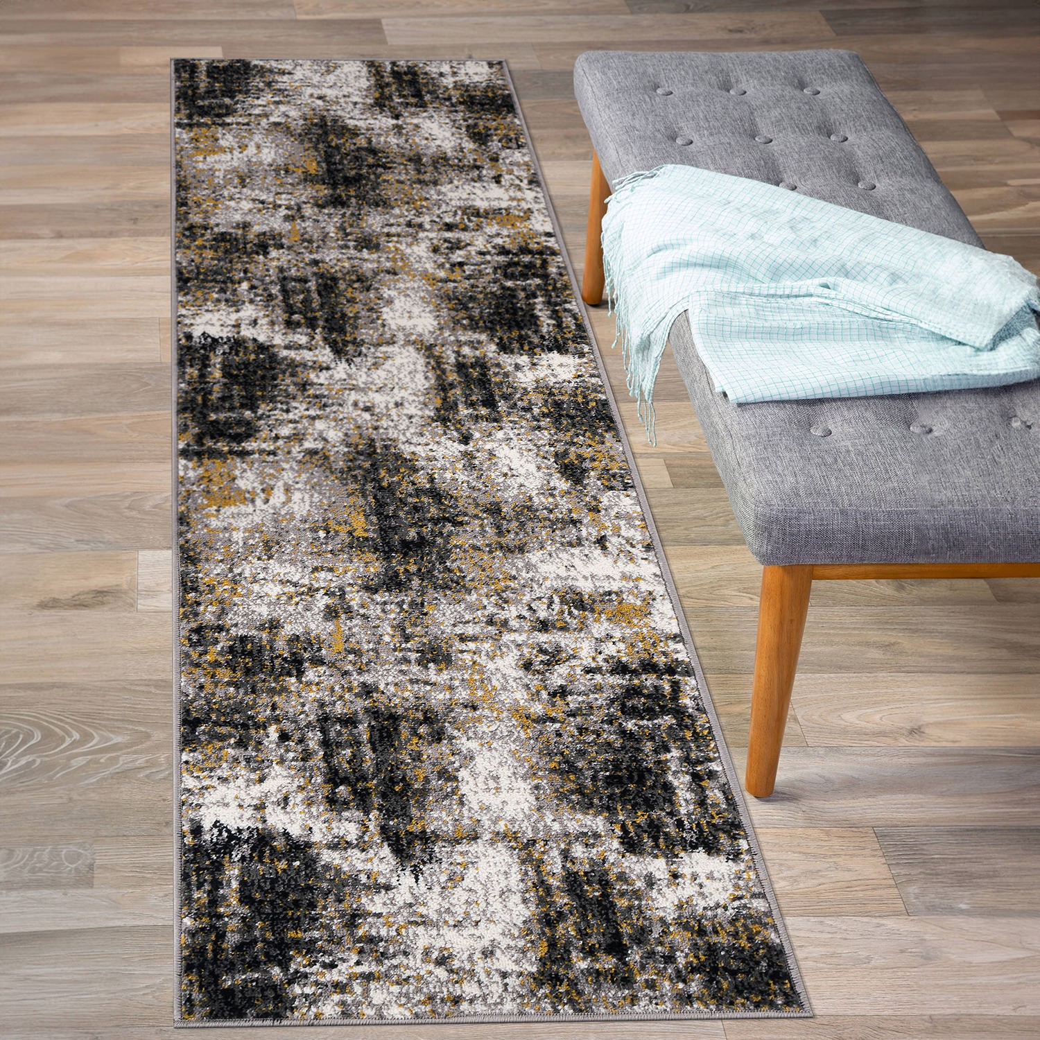 Rugshop Kitchen Rugs Adare Contemporary Abstract Runner Rug for Hallway 2×7 Rugs