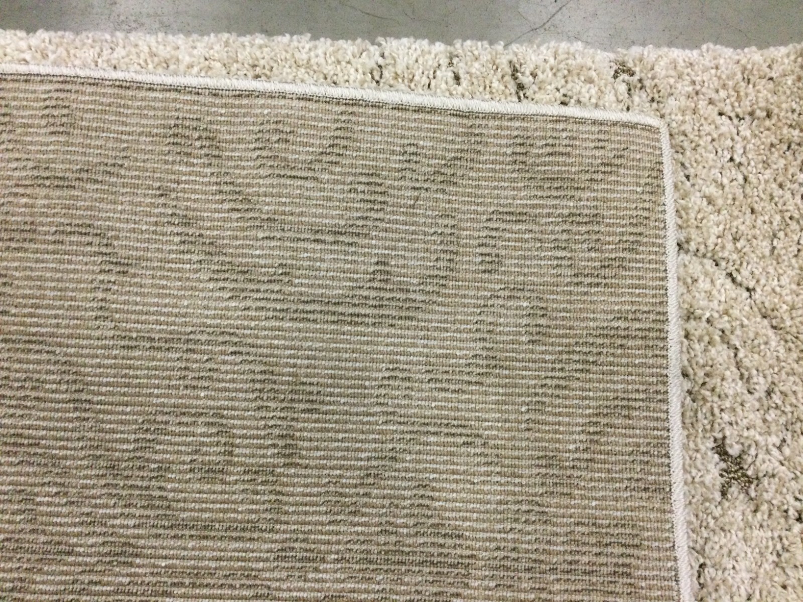 CREAM / BEIGE 2′-3″ X 7′ Stained Rug, Reduced Price 1172633767 SG467-1113-27