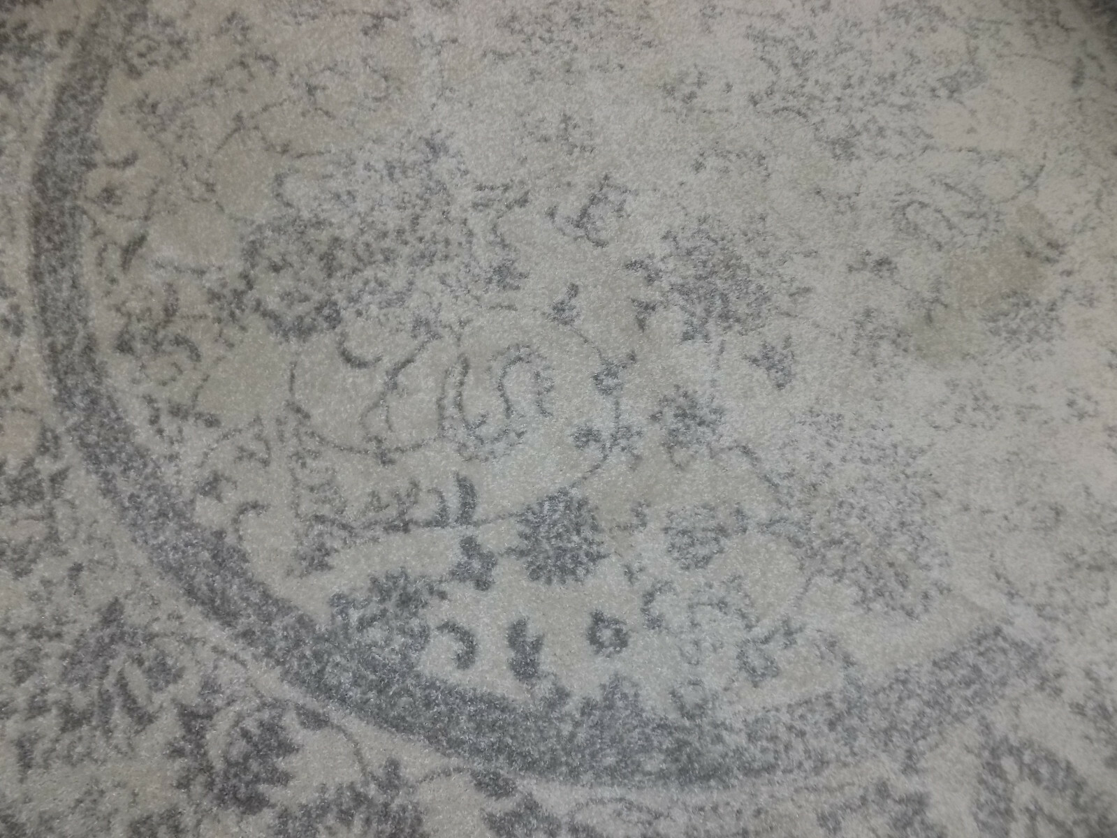 IVORY / SILVER 8′ X 8′ Stained Rug Reduced Price 1172580678 ADR109C-8R
