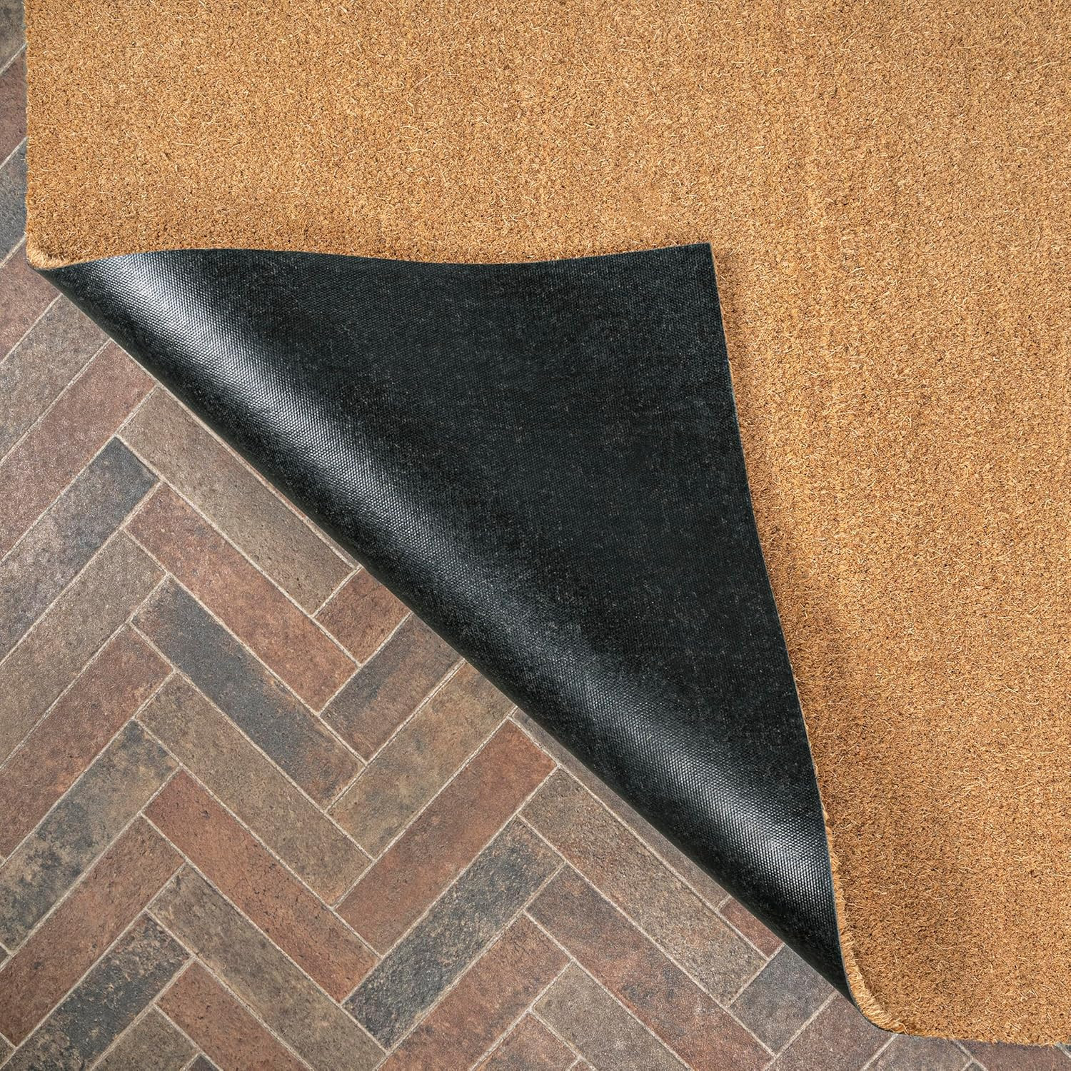 CHG100A-34 Peater Classic Casual Commerical Natural Coir Light Brown 3 Ft. X 4 F